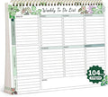 104 Pgs Weekly To Do List Notepad, 52 Duplex-Printed Undated Sheets 100 by ALKALO