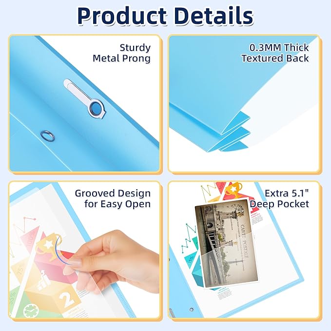 HAUTOCO 5 Pack Plastic Report Covers - Image 4