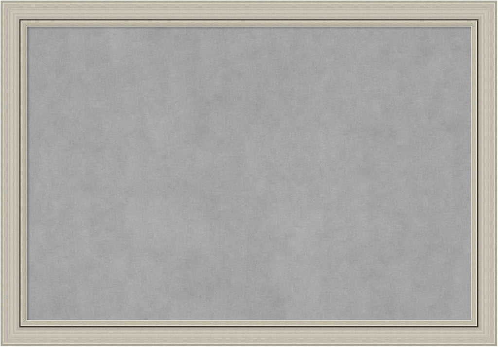 Amanti Art Silver Framed Magnetic Board 28x40 Large Vision Board