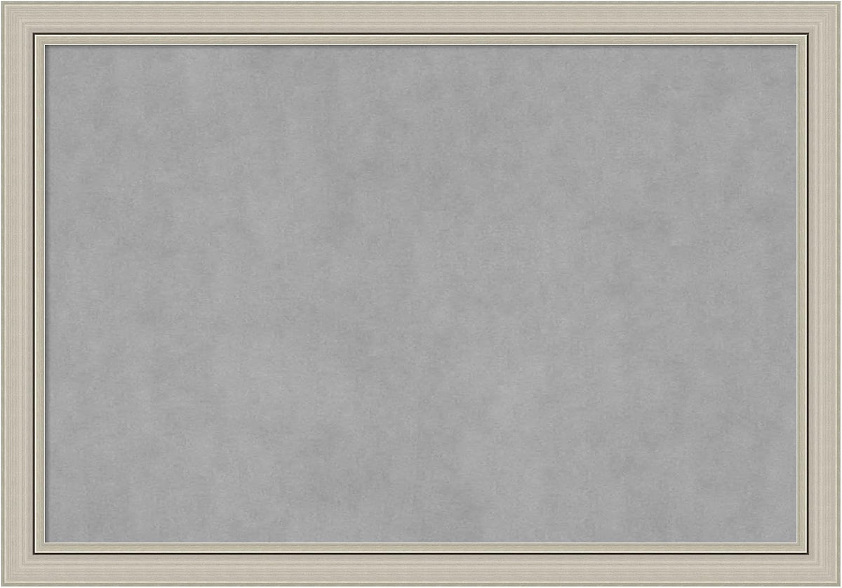 Amanti Art Silver Framed Magnetic Board 28x40 Large Vision Board