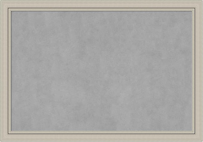 Amanti Art Silver Framed Magnetic Board 28x40 Large Vision Board by AmantiArt
