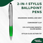 DISCOUNT PROMOS Stylus Ballpoint Pens Set of 10, Bulk Pack - Image 3