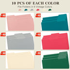 Color File Folders, 1/3-Cut Tabs, Letter Size - Image 4