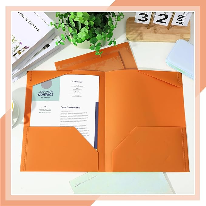 Henoyso 36 Pcs Plastic Folders - Image 4