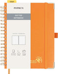 POPRUN Spiral Bullet Dotted Journal Notebook, 7-1/4" x 9-1/2" by POPRUN