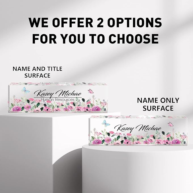 SalaGraphics Desk Name Plate Personalized, Custom - Image 2