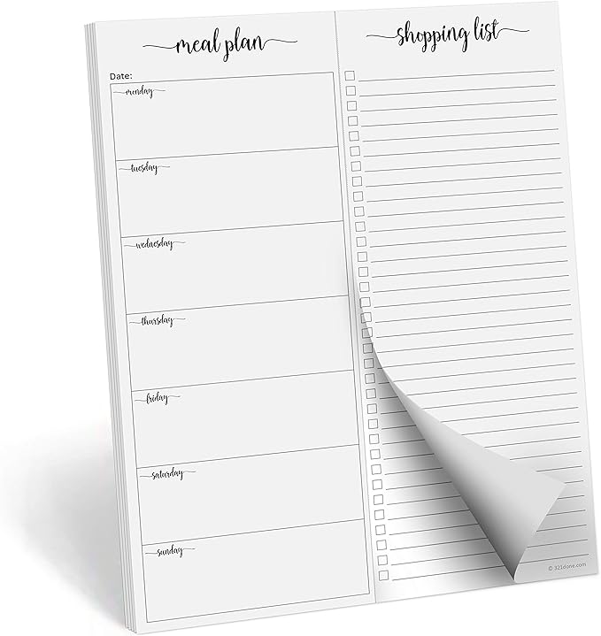 321Done Meal Planning Notepad by 321Done