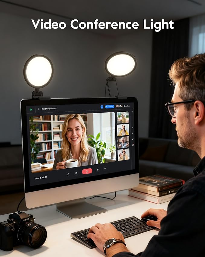Computer Zoom Lighting for Video Conference, 3000K-6500K for Video - Image 9