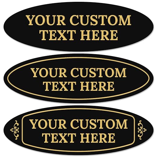 Custom Wall or Door Sign, Personalized Plaque Engraved Message by SigoSigns