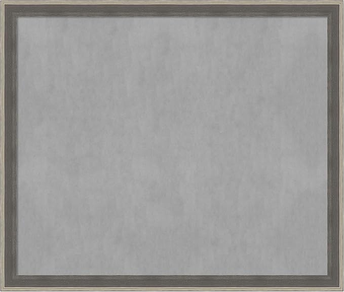 Amanti Art Grey Framed Magnetic Board 45x53 Oversize Vision Board by AmantiArt