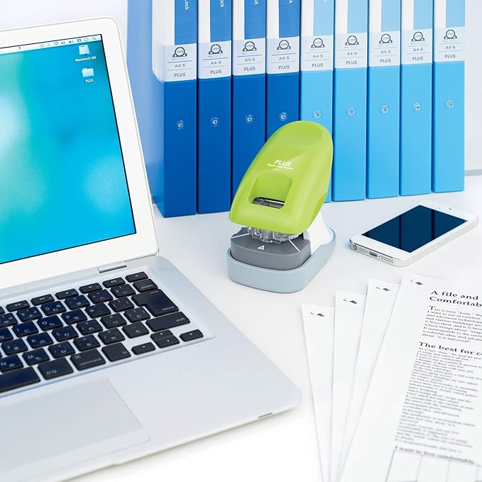 Plus Paper Clinch Desktop Staple-Free Stapler - Image 4