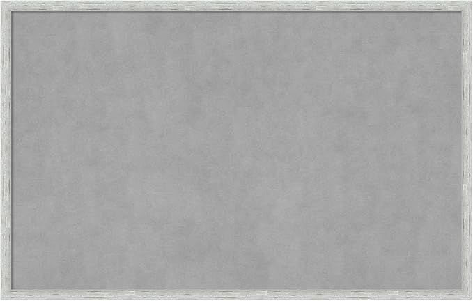Amanti Art Silver Framed Magnetic Board 21x33 Large Vision Board by AmantiArt