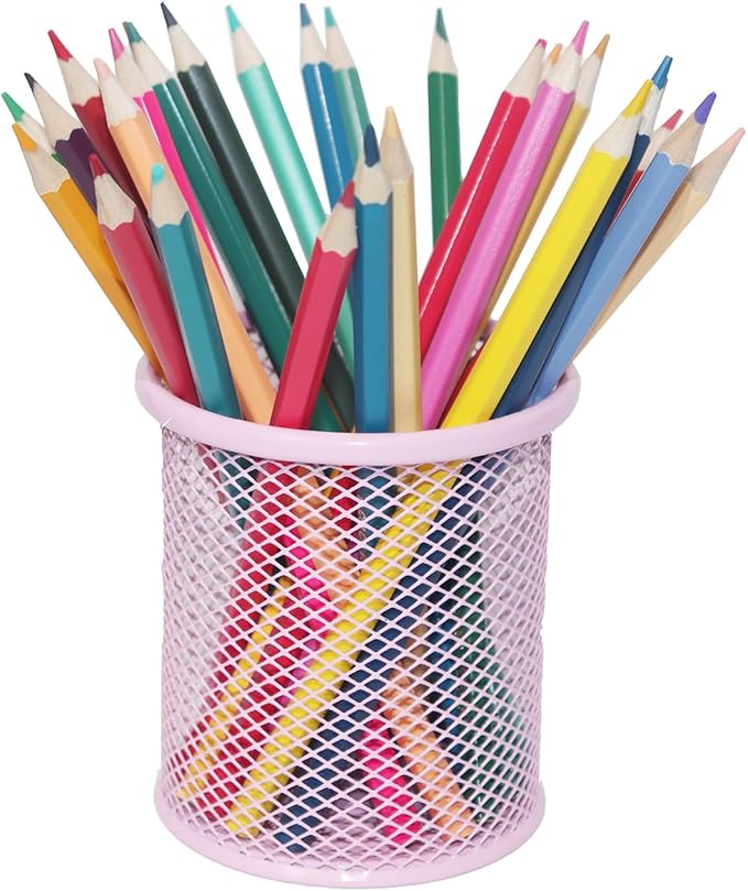 SNOW COOLER Pen Holder Mesh Pencil Holder Metal Pen Holder Cup Pencil Cup Holder - Image 5