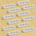 Apromisith USB Cable Organizer Clips Cord Holder, 12 Packs White Self Adhesive by Apromisith