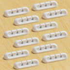 Apromisith USB Cable Organizer Clips Cord Holder, 12 Packs White Self Adhesive by Apromisith