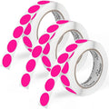 Perco Fluorescent Pink 1-Inch Round Circle Dot Sticker Labels by Perco