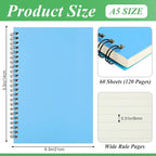 Leelosp 12 Pack Small Spiral Notebook A5 Lined College Ruled Spiral Journal - Image 3