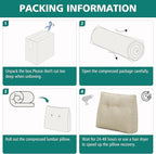 TANYOO Back Support Pillow for Recliner Soft Dual Layer Lumbar Support Pillow - Image 7