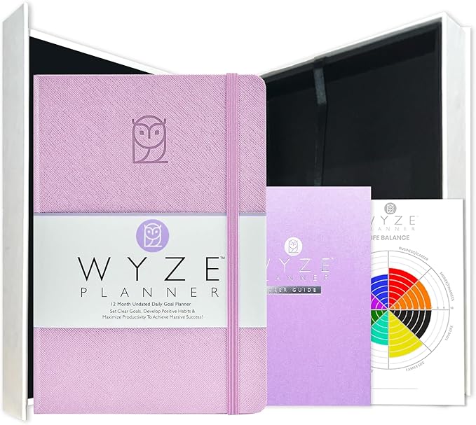 Wyze Planner Undated Daily Planner – 1-Year B5 Productivity Organizer by WYZEPLANNER