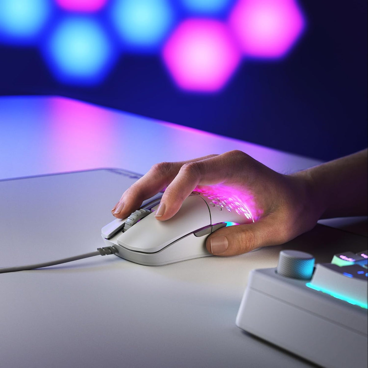 GLORIOUS Model O Eternal Ultralight RGB Gaming Mouse - Wired - 55g Lightweigh...