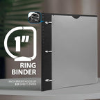 WOT I 12-Pack Telescoping 3 Ring Binder 1 Inch, Expandable Flexible Binder - Image 5