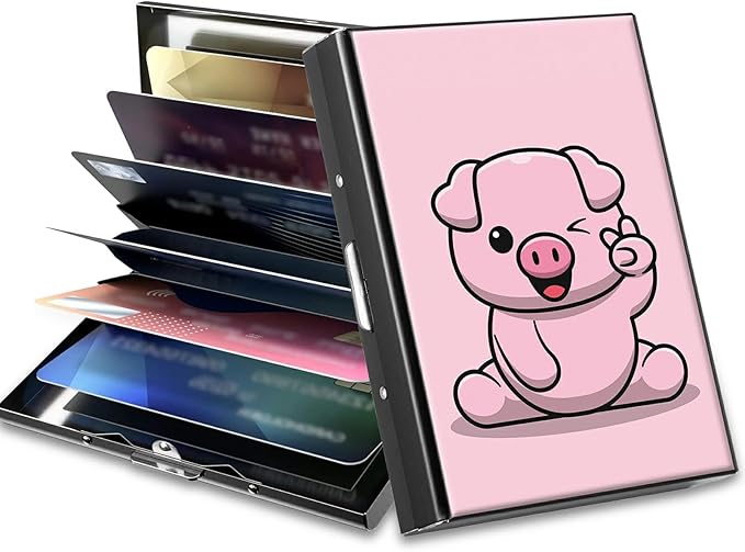 BWEGRHE Slim Credit Card Holder, Aluminum Minimalist Hard Case Pocket-Sized by BWEGRHE