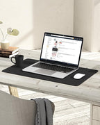 YSAGi Non-Slip Leather Desk Pad, Waterproof Laptop Computer Desk Keyboard Mat - Image 2