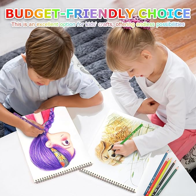 Drawing Pad for Kids, Sketch Pads 50 Sheets, Drawing Paper for Kid 9-12 - Image 4
