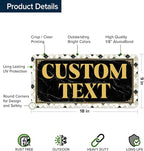 Custom Sign, Custom Street Sign, 11 Font Colors, 13 Font Styles, 4 Hole Options - Image 6