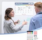 Loukin 17"x11.8" Monthly Dry Erase Calendar, Electrostatic Clings to All Shiny - Image 8
