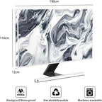 Baocicco Abstract Gray Marble Waterproof 80 Inch Television Cover Anti-Static - Image 2