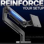 VIVO Heavy Duty Aluminum Ultrawide Monitor Tension Arm - Image 4