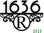 Personalized Address Signs for Houses, House Numbers for Outside Modern by HYTSIGN