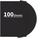 100 Sheets Black Cardstock by UnclePaul