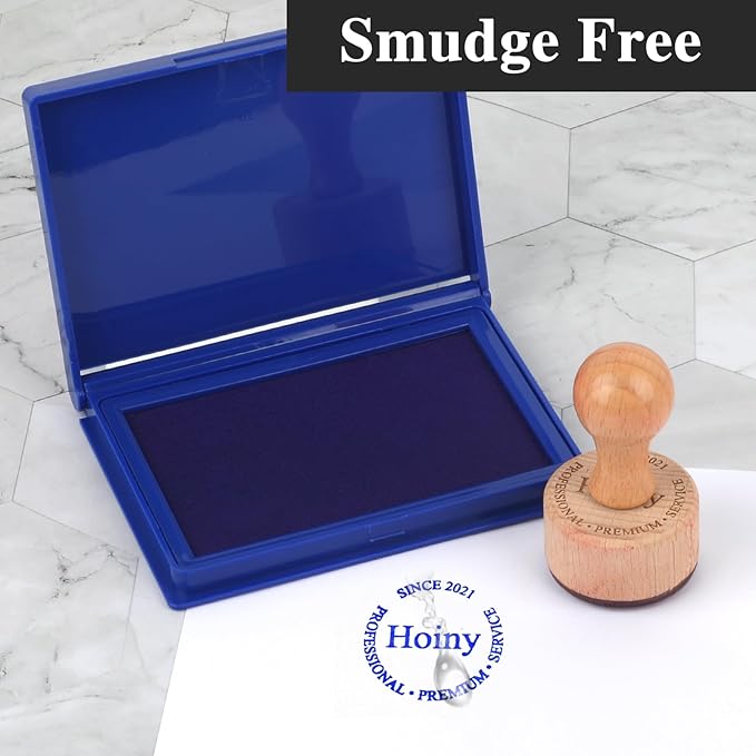 Blue Stamp Pad, 4 x 2.5 Inch Premium Quality Ink Pad - Image 6