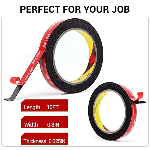 Ohayooz Extra Strong Double Sided Tape Heavy Duty 10FT, Very Sticky Adhesive - Image 7