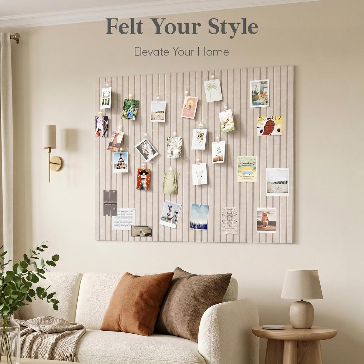 Lifewit Large Felt Bulletin Board with Self-Adhesive 48" x 36" - 12...