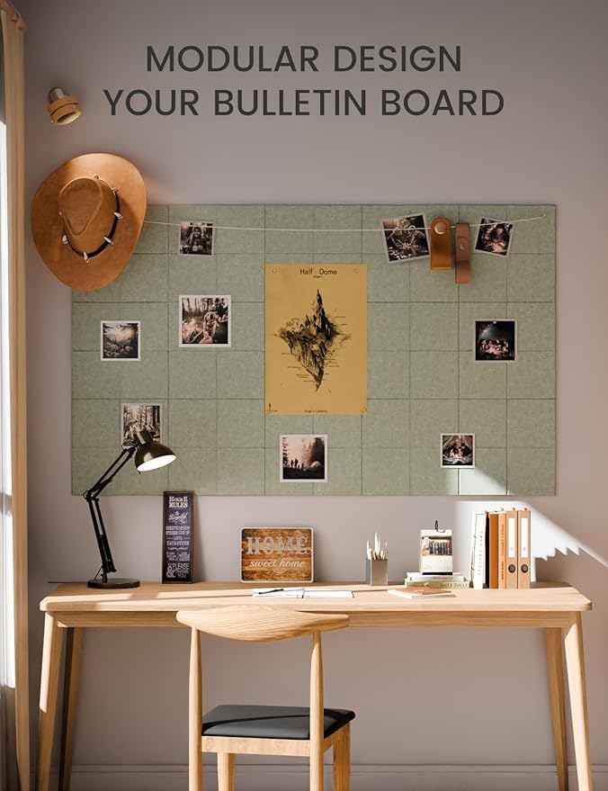 Large Felt Bulletin Board 36"x24", Cork Board Alternative - Image 5