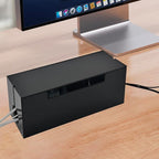 Cable Management Box, 2 Open Slots Cords Hider Box, Under Desk Power Strip - Image 8