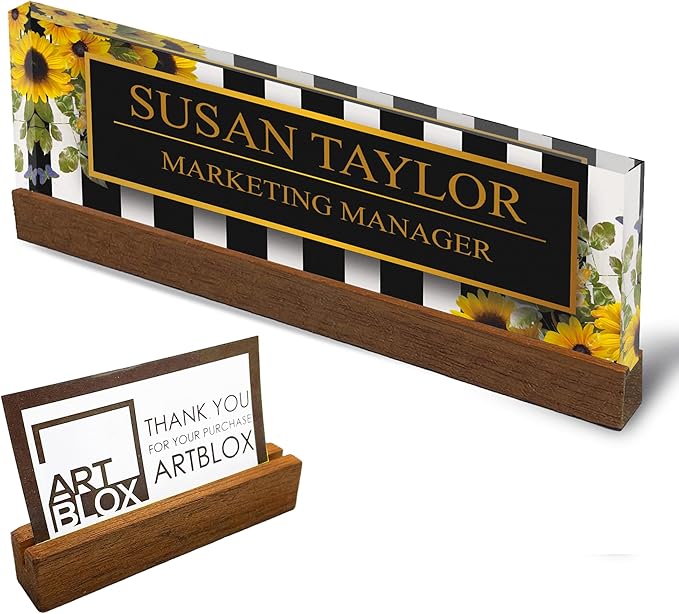 Artblox Office Personalized Name Plate by Artblox