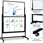 48 x 60 Inch Height Adjustable Dry Erase Whiteboard - Image 5