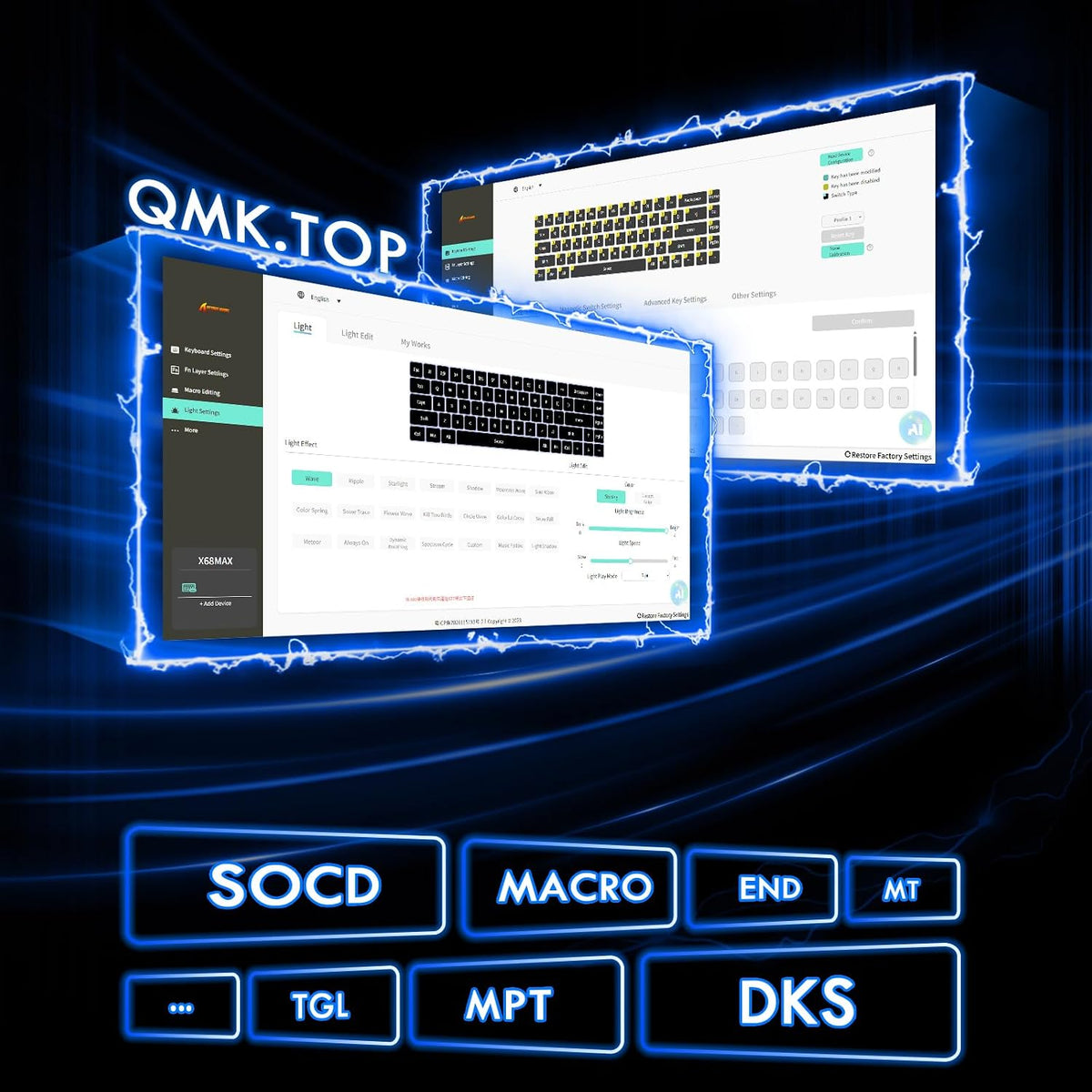 ATTACK SHARK X68 MAX HE 60% Wired Magnetic Switch Keyboard,Full Aluminum CNC,...