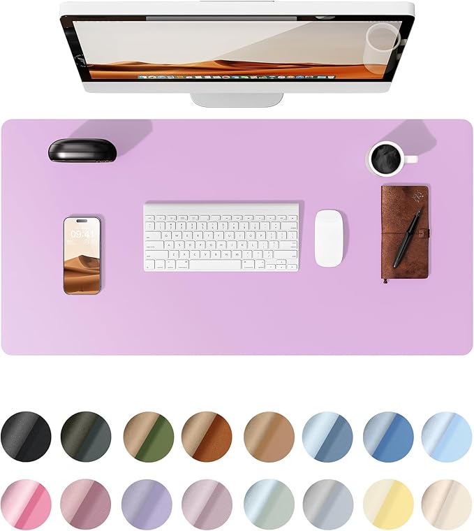 YSAGi Leather Desk Protector, Office Mat, Large Mouse Mat, Non-Slip PU Leather by YSAGi