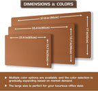 Aothia Double-Sided Desk Pad, 35.4" x 15.7"Leather Desk Mat, Eco Cork Desk Pad - Image 5