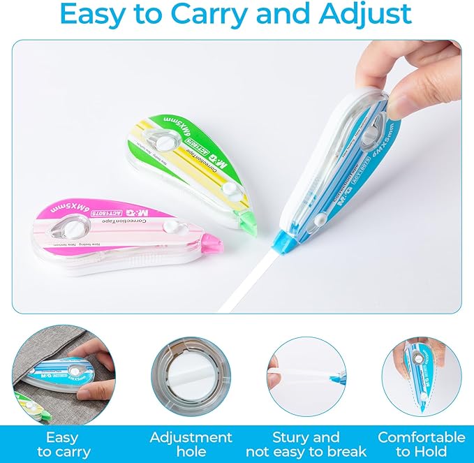 M&G 12 pack Correction Tape，19.7 feet correction tape, Office Products - Image 5