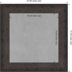 Amanti Art Black Framed Magnetic Board 21x21 Small Vision Board - Image 3