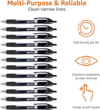 Amazon Basics Retractable Gel Ink Pens, Fine Point, Smooth Writing - Image 3