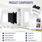 Wall Cable Concealer Management Kit, Recessed Outlet Behind TV - Image 3