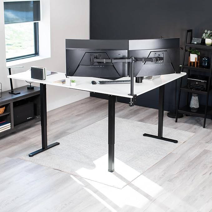 VIVO Electric Corner 75 x 63 inch L-Shaped Standing Desk, Memory Height - Image 8