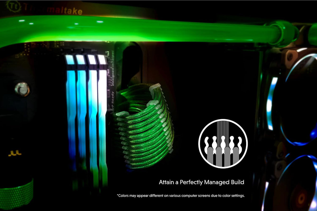 LINKUP - AVA 30cm PSU Cable Extension Sleeved Custom Mod GPU PC Braided